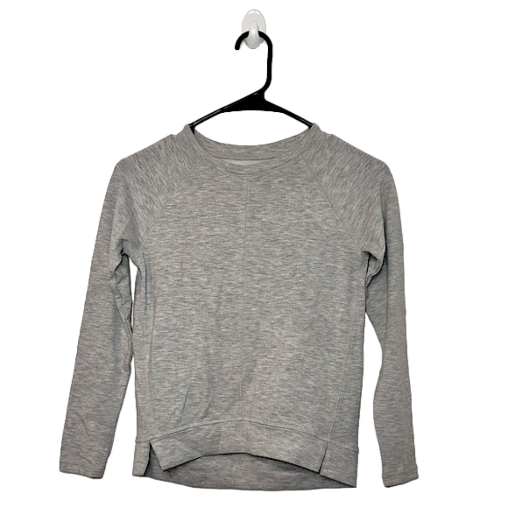 DANSKIN NOW Light Gray Long Sleeve Shirt